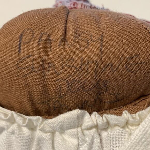 African American Ethnic Black PANSY SUNSHINE  Cloth Doll Red Plaid Dress RARE - Picture 7 of 7